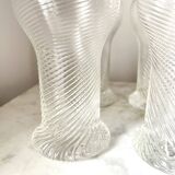 Lot de 5 verres vintage Rosenthal « Twist » Studio Line, Allemagne, années 1970