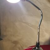 Pair of large chrome desk lamps from the 1970s, very good condition, 70 x 30 cm