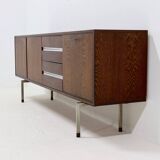 Dutch Minimalist Wenge Wooden Sideboard by Tijsseling 1970s