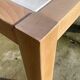 Travertine coffee table