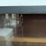 Vintage 1960s Secretary and Display Cabinet Set with Compass Design Legs