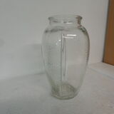 Glass vase raised dots