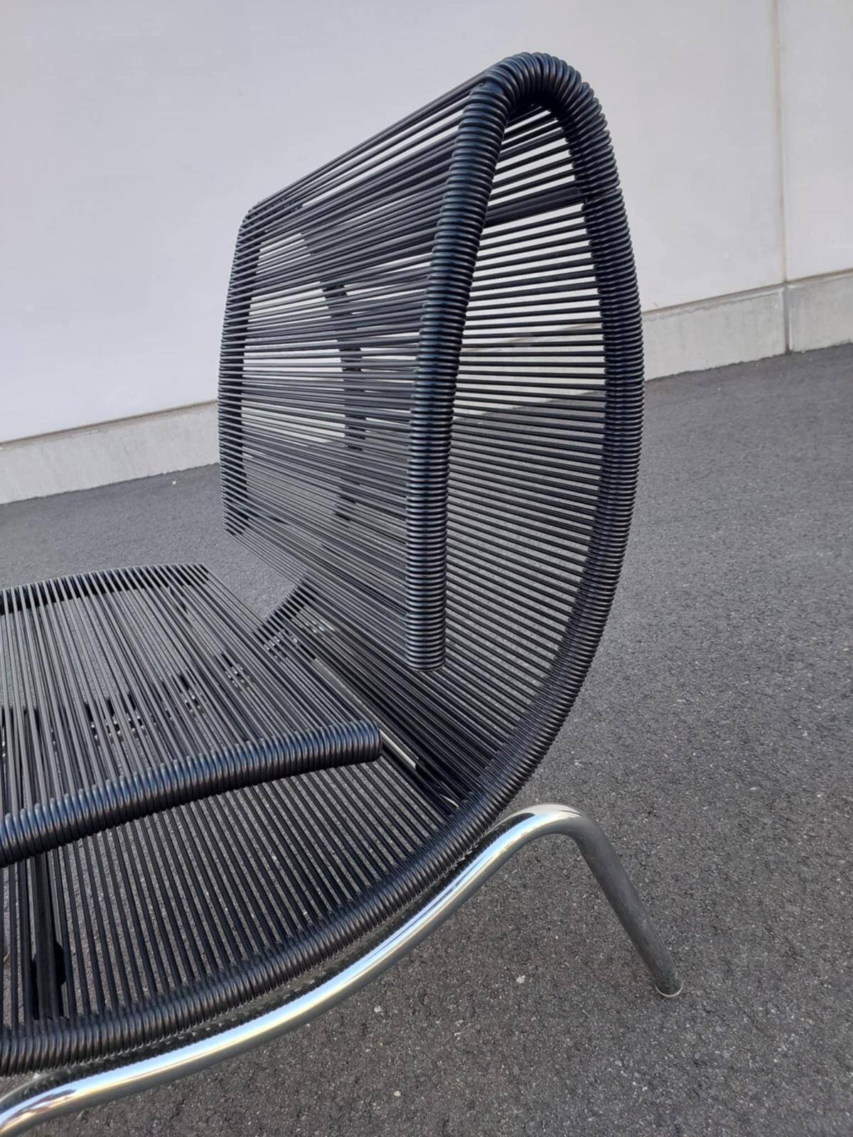 Hygra chair and its ottoman by Roberto Semprini-Italy-1990