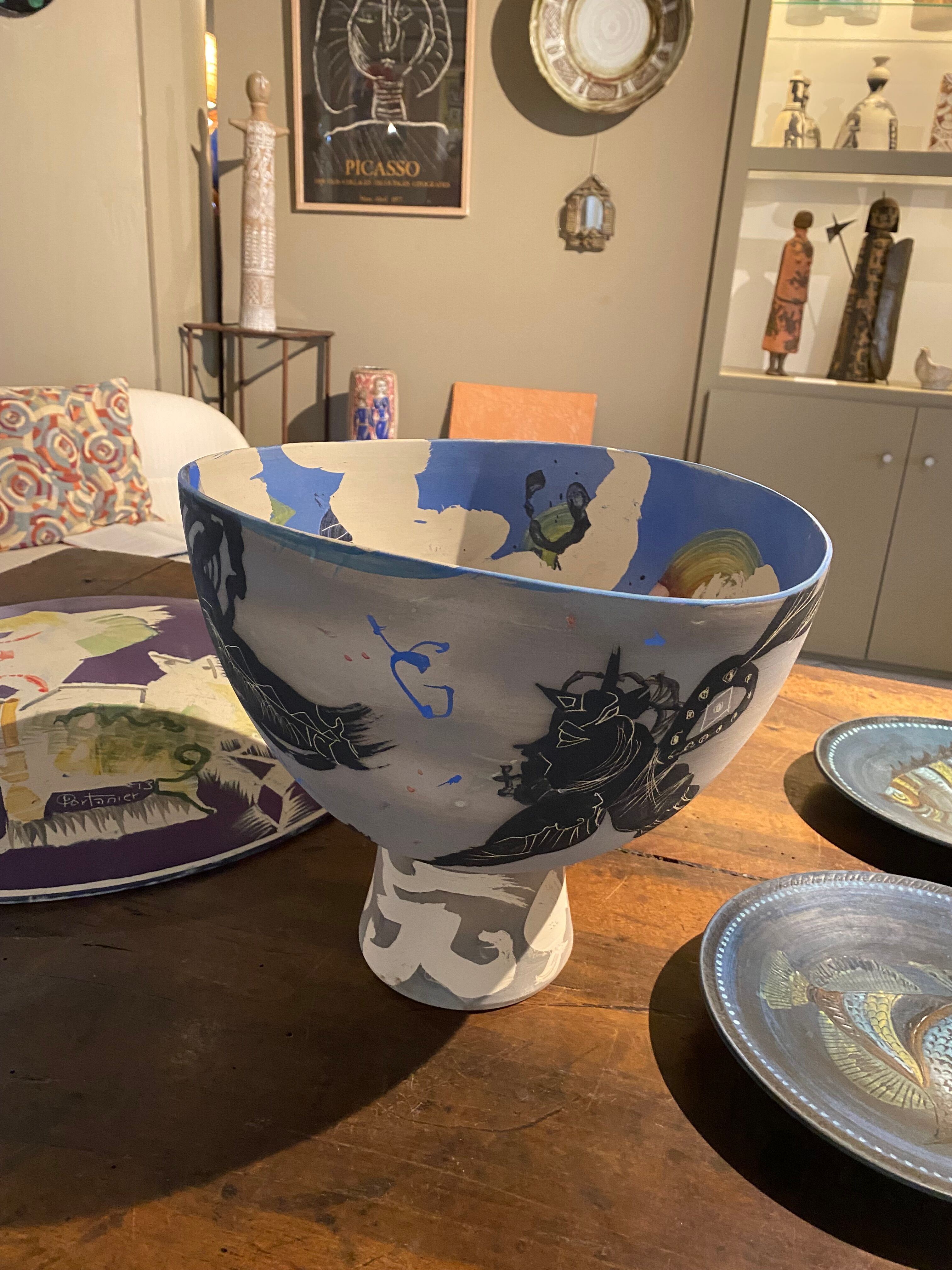 Ceramic vase unique piece Gilbert Portanier
