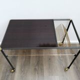 Vinyl holder side table