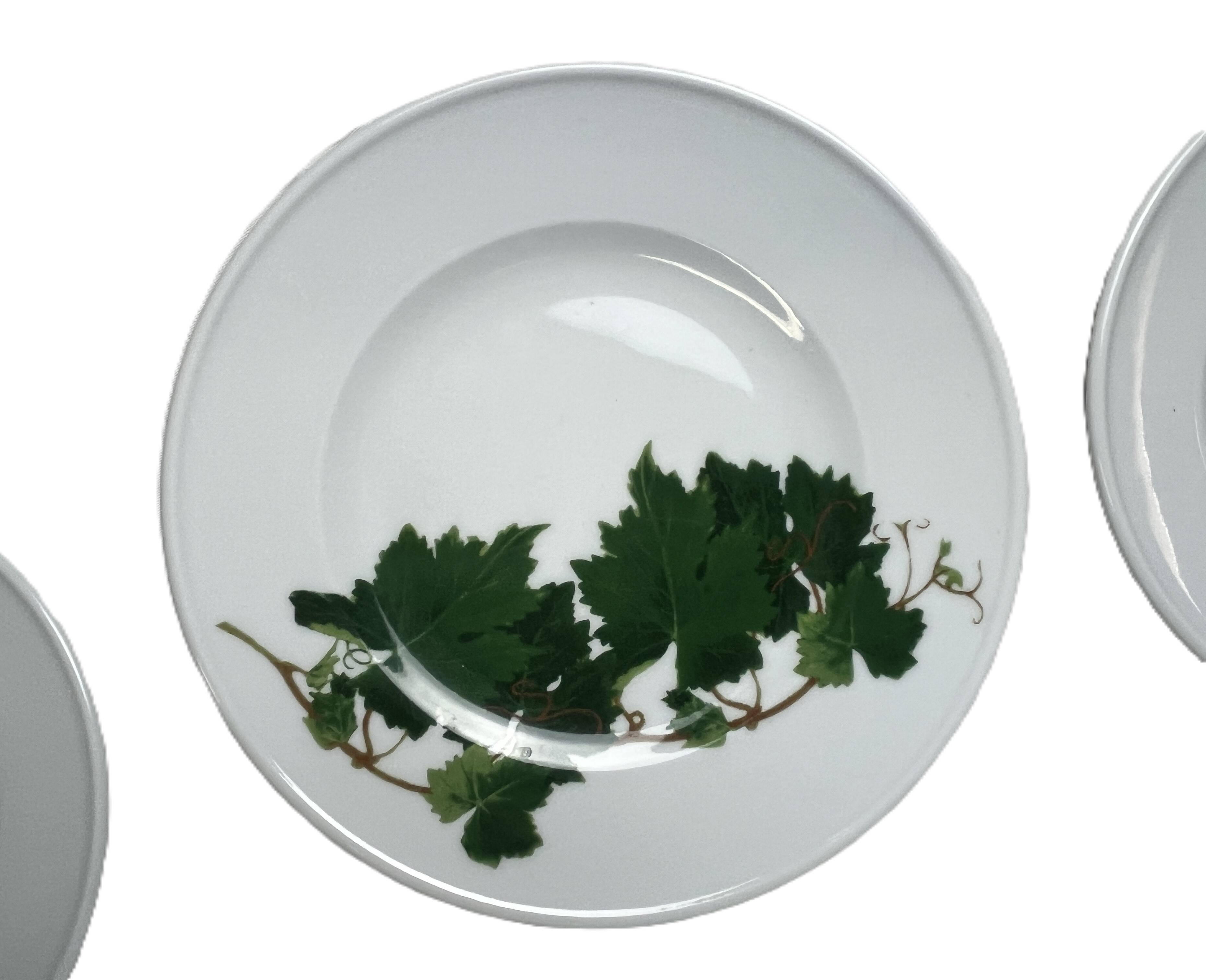13-piece Dibbern Herbaticum porcelain dessert set circa 1980