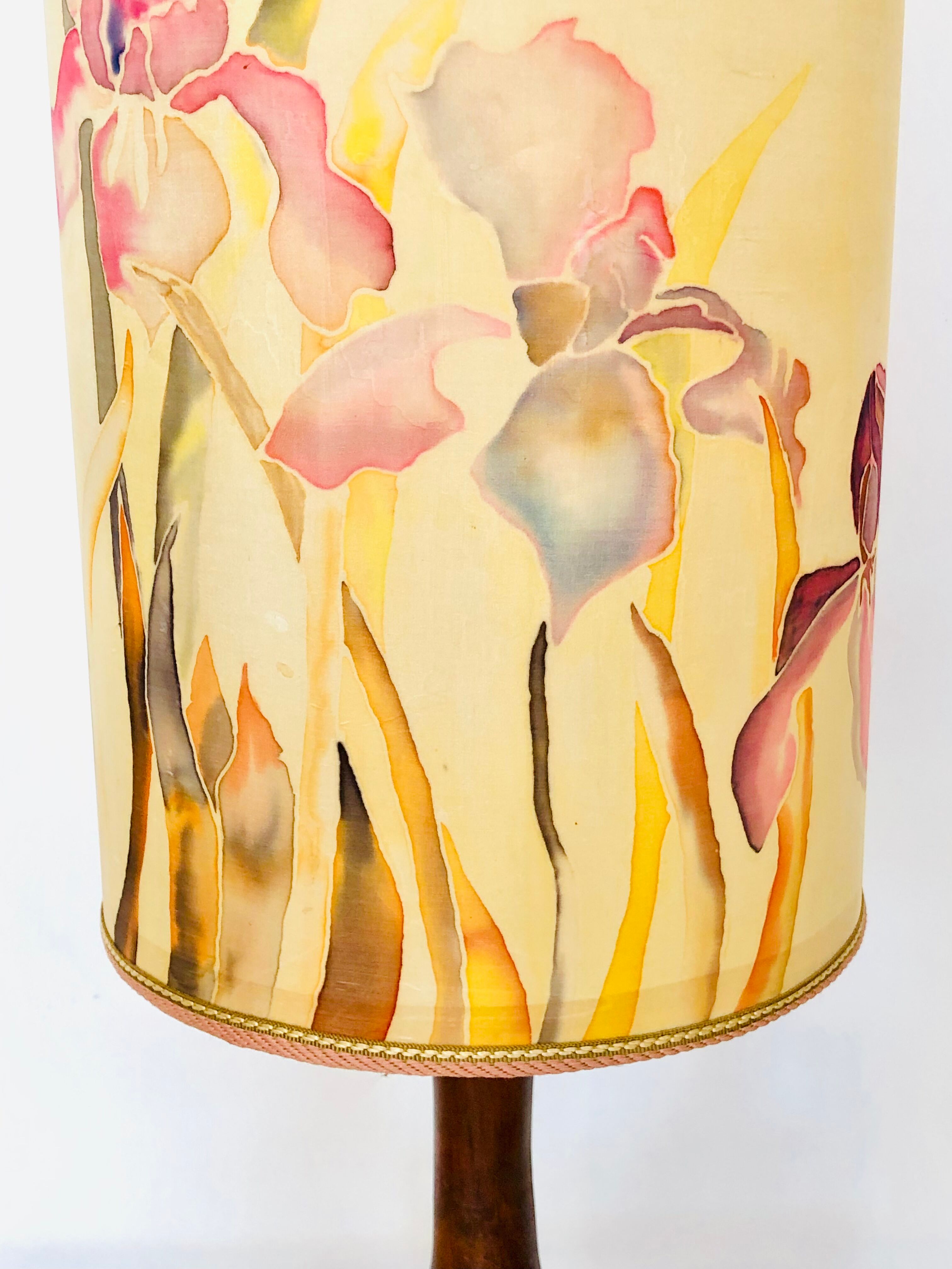 Vintage stoneware table lamp