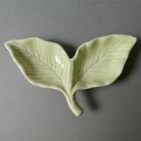 Salière et poivrière en barbotine, forme chou