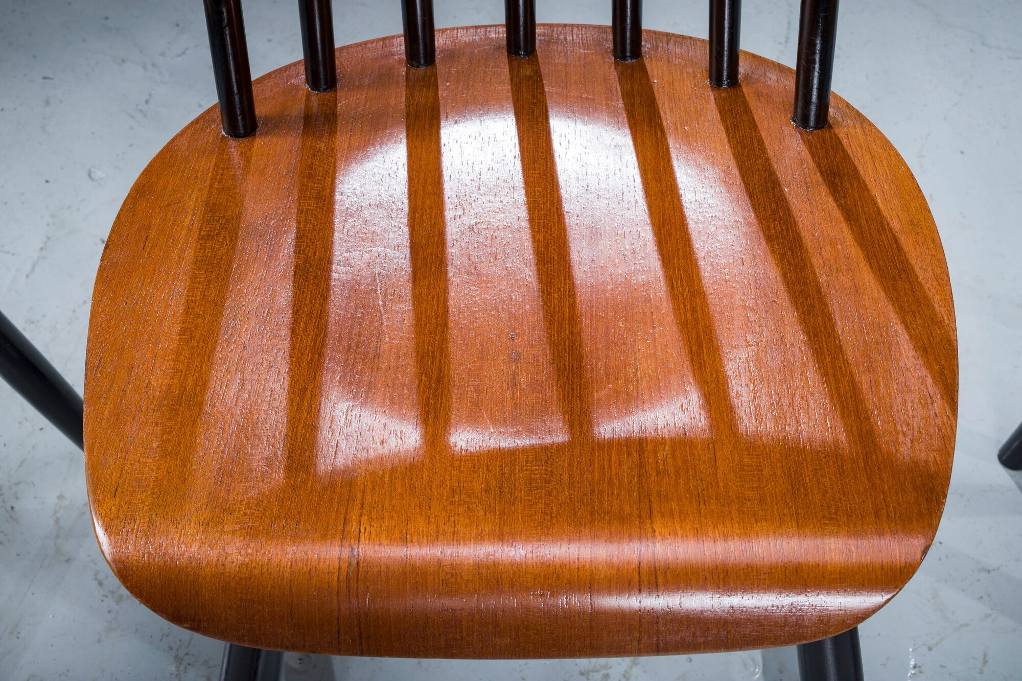 French Fanett Beech and Teak Chairs by Ilmari Tapiovaara, 1960s, Set of 6