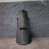 Old metal coal bucket