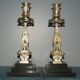 Rare paire de chandeliers en bronze XIX siècle