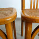 Pair of stella caned bistro chairs, 1930s