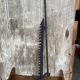 Old black wrought iron fireplace rack 18th century vintage