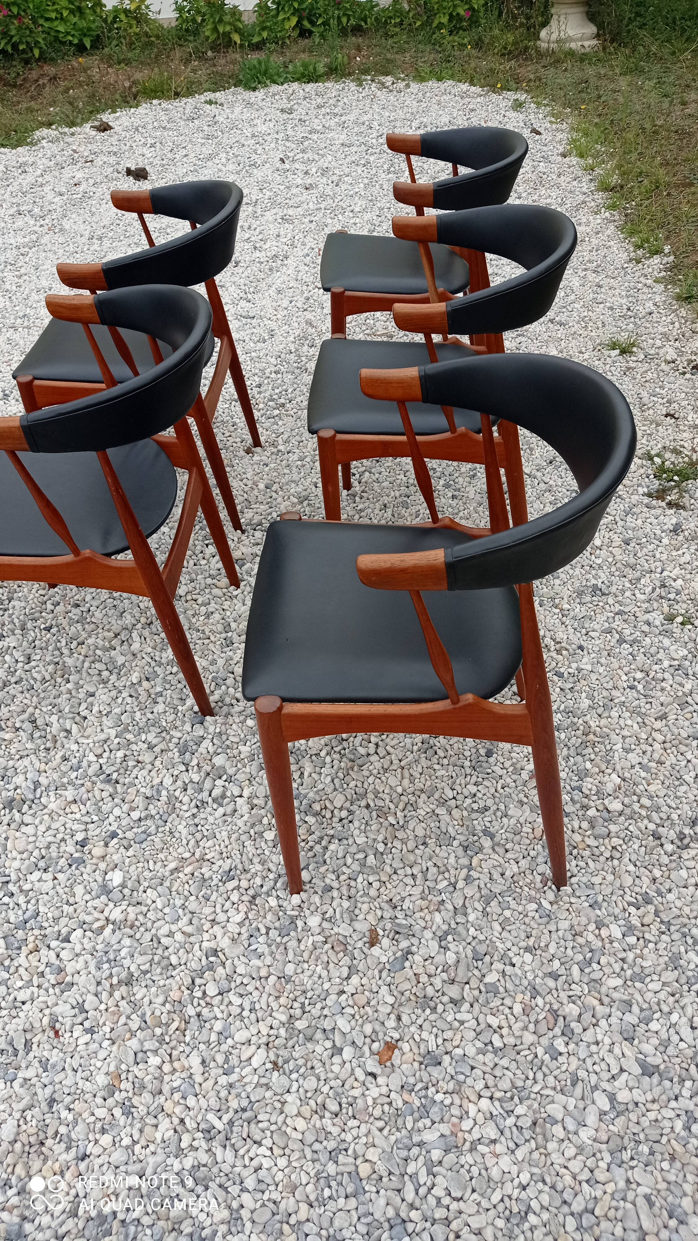 Set of 6 Johannes Andersen chairs