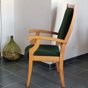 Vintage velvet armchair
