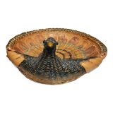 Peacock-shaped basket