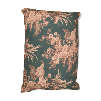 Blue "Indian" rectangular cushion