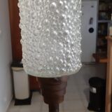 Vintage lamp brass and granite glass