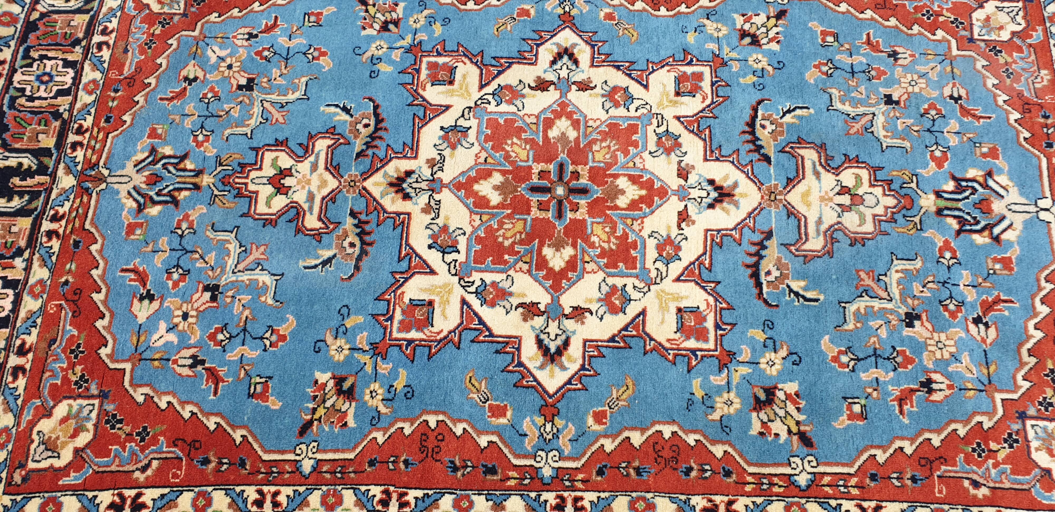 Oriental wool rug entirely handmade