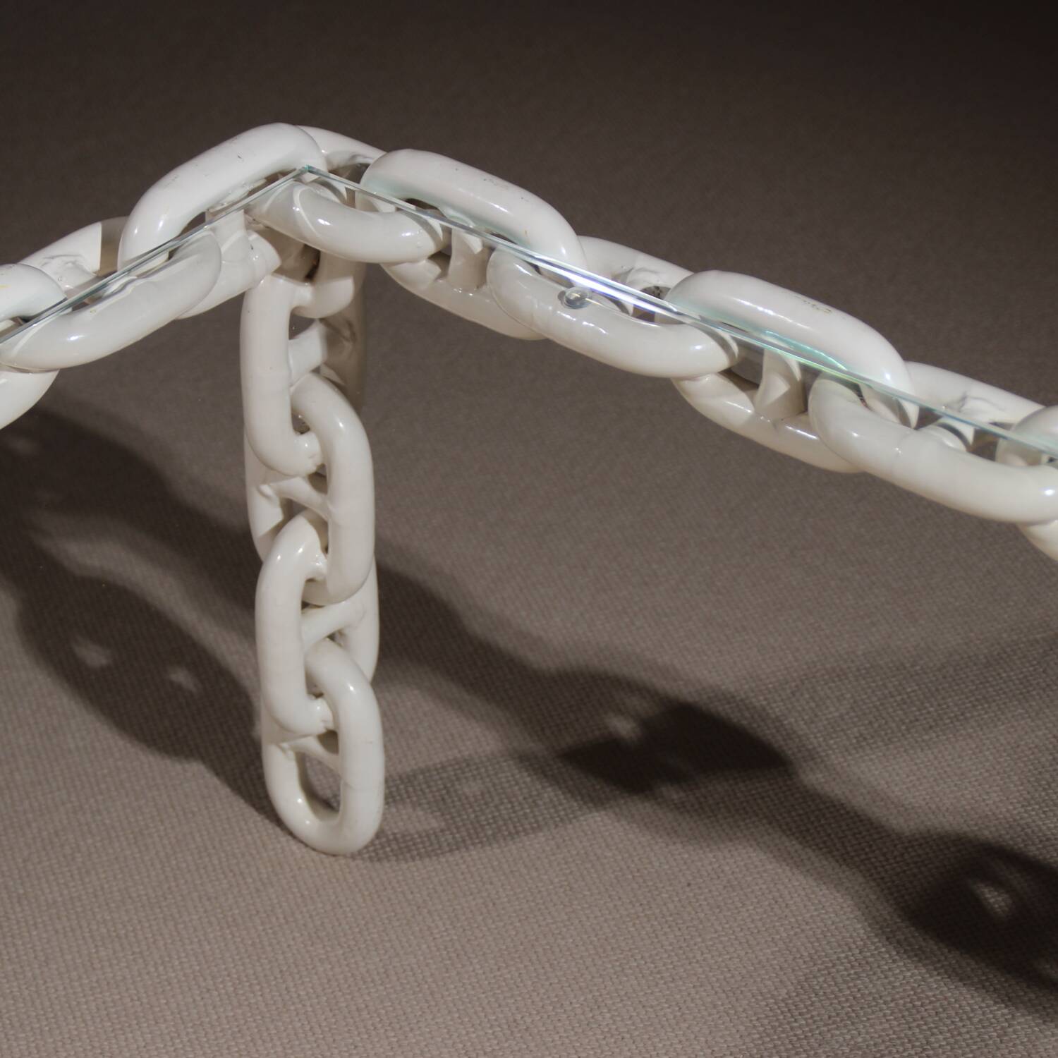 Brutalist Chain Link Coffee Table | France 1970s