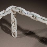 Brutalist Chain Link Coffee Table | France 1970s