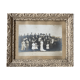 Black-white wedding photo and its frame