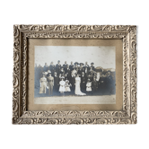 Photo de mariage noir & blanc et son cadre