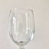 Set de 8 verres à pied : 4 verres à eau et 4 verres à vin, verre tourbillonnant