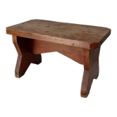 Tabouret ancien en chêne massif
