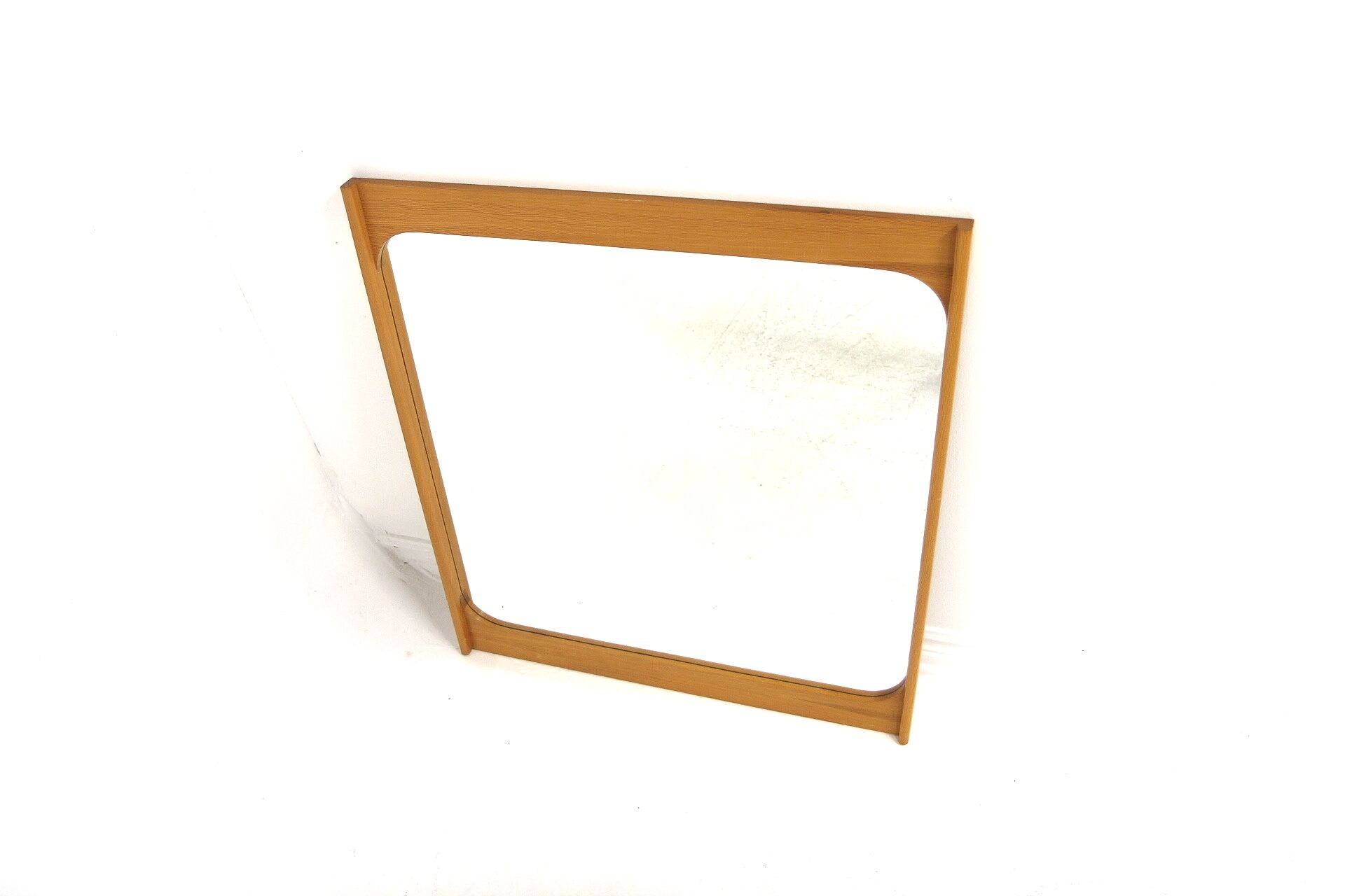 Scandinavian oak mirror, Sweden, 1960, 101cm x 90cm