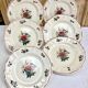 6 old dessert plates or dessert model Agreste Sarreguemines