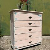 Patinated chest of drawers