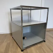 USM Haller side table in light grey