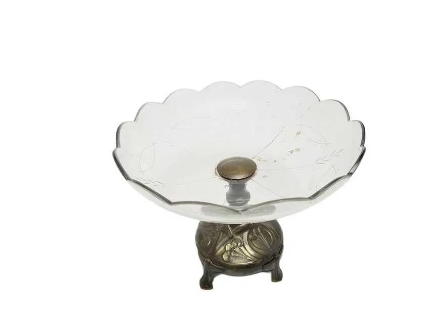 BLY Viennese Plate/Basket in Art Nouveau Style