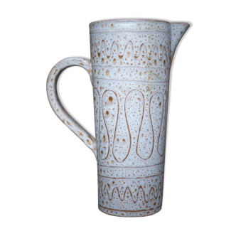 Pichet vintage pichet céramique Vallauris signé de Jean Austruy, grand pichet, vase, collection