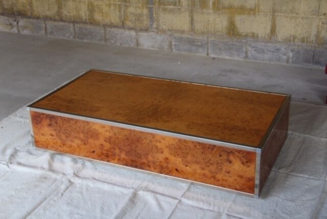 Table basse loupe orme 1970