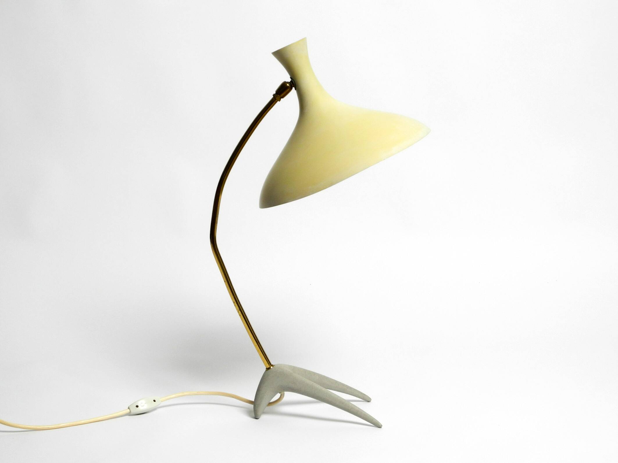 Large Mid Century crow's foot table lamp by Karl Heinz Kinsky for Cosack