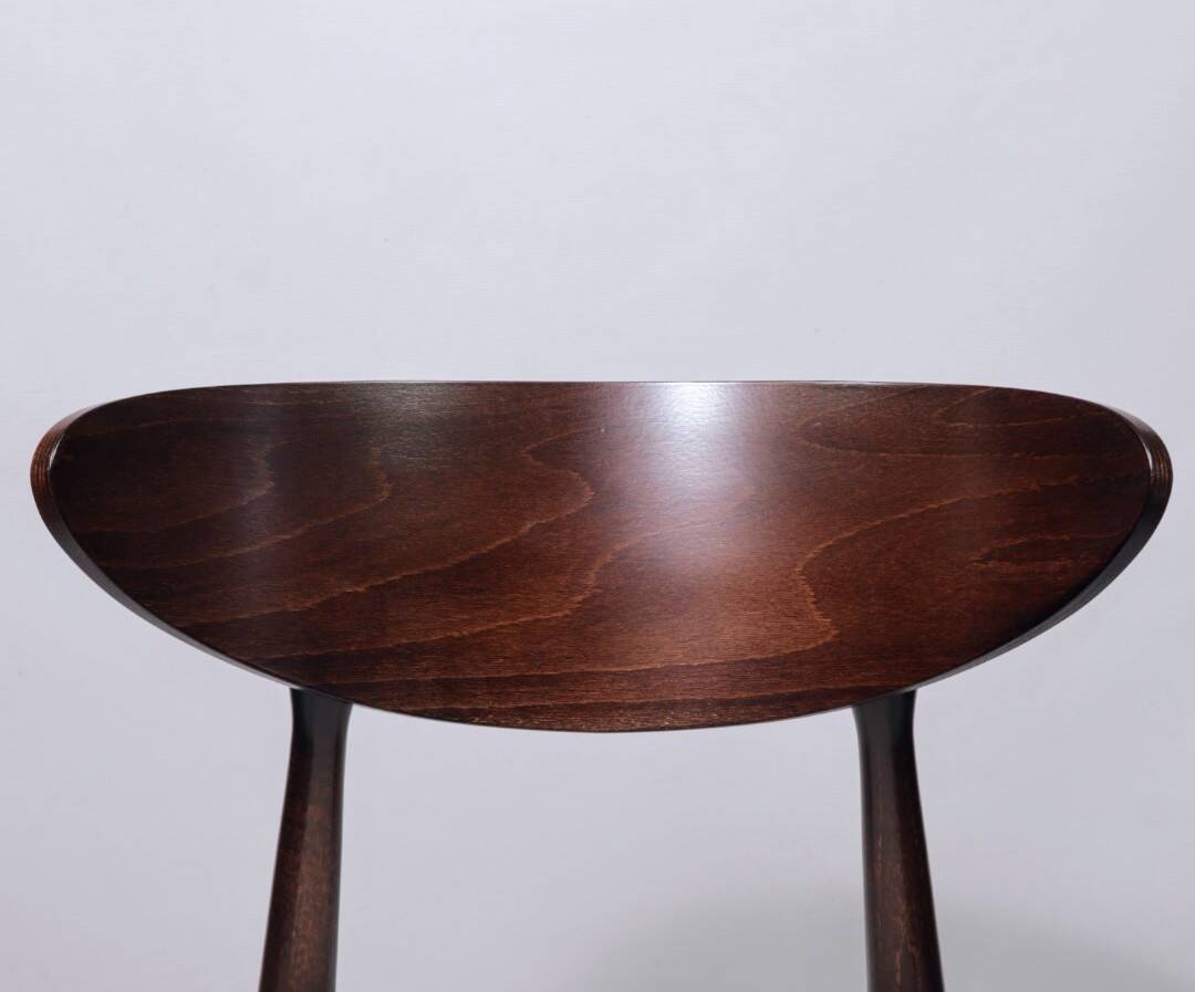 Ensemble de 6 chaises de salle à manger modernes, avec chaises de bureau en tissu bouclé blanc, chaises en bois de hêtre