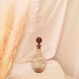Carafe flacon boule verre ambré