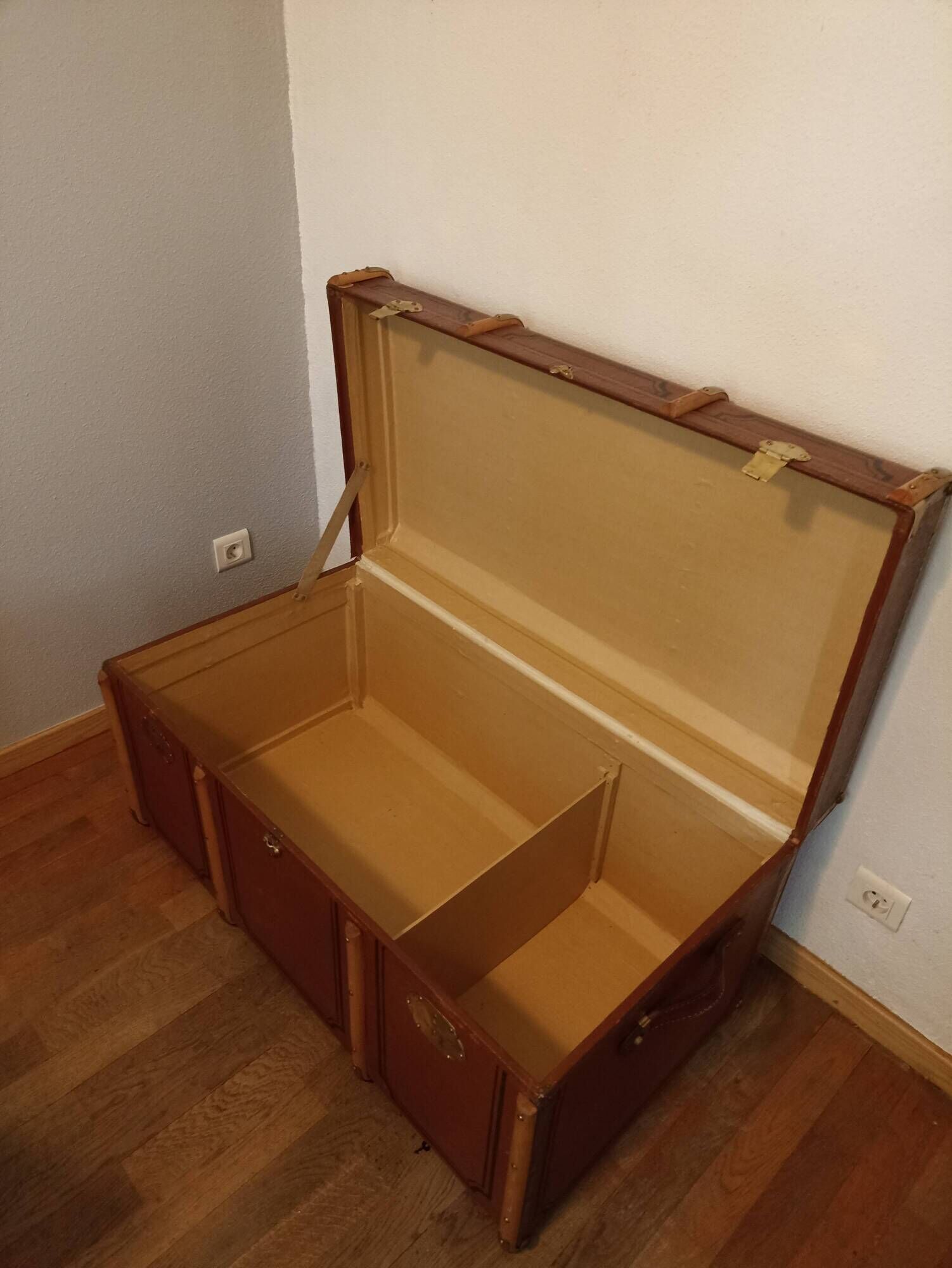 Antique travel trunk