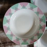 11 antique deep plates from Digoin and Sarreguemines