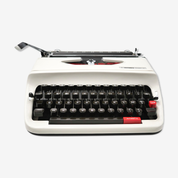 Hermes Baby S White Typewriter Revised New Ribbon