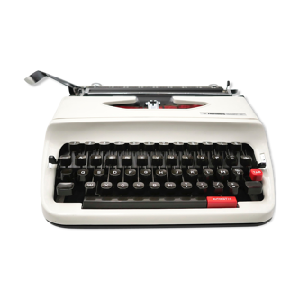 Hermes Baby S White Typewriter Revised New Ribbon