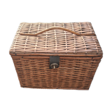Rectangular wicker basket