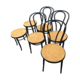 Chaises et tabourets  bistrot  cannage naturel zpm randomsko