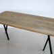 Vintage industrial oak dining table
