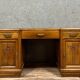 Double desk face art deco era in solid walnut around 1920