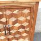 Chest of drawers wooden marquetry, two doors, two drawers