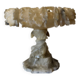 Centre de table “Tazza” en albâtre, Italie, XIXème.