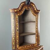Inlaid corner display cabinet, 19th century